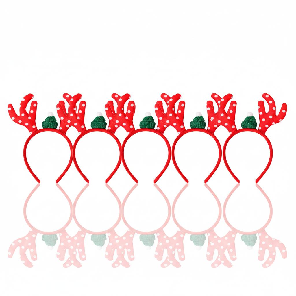 2026 Christmas Headband New Design Digital Star Antler Headband for Children Xmas Party Decoration Headwear