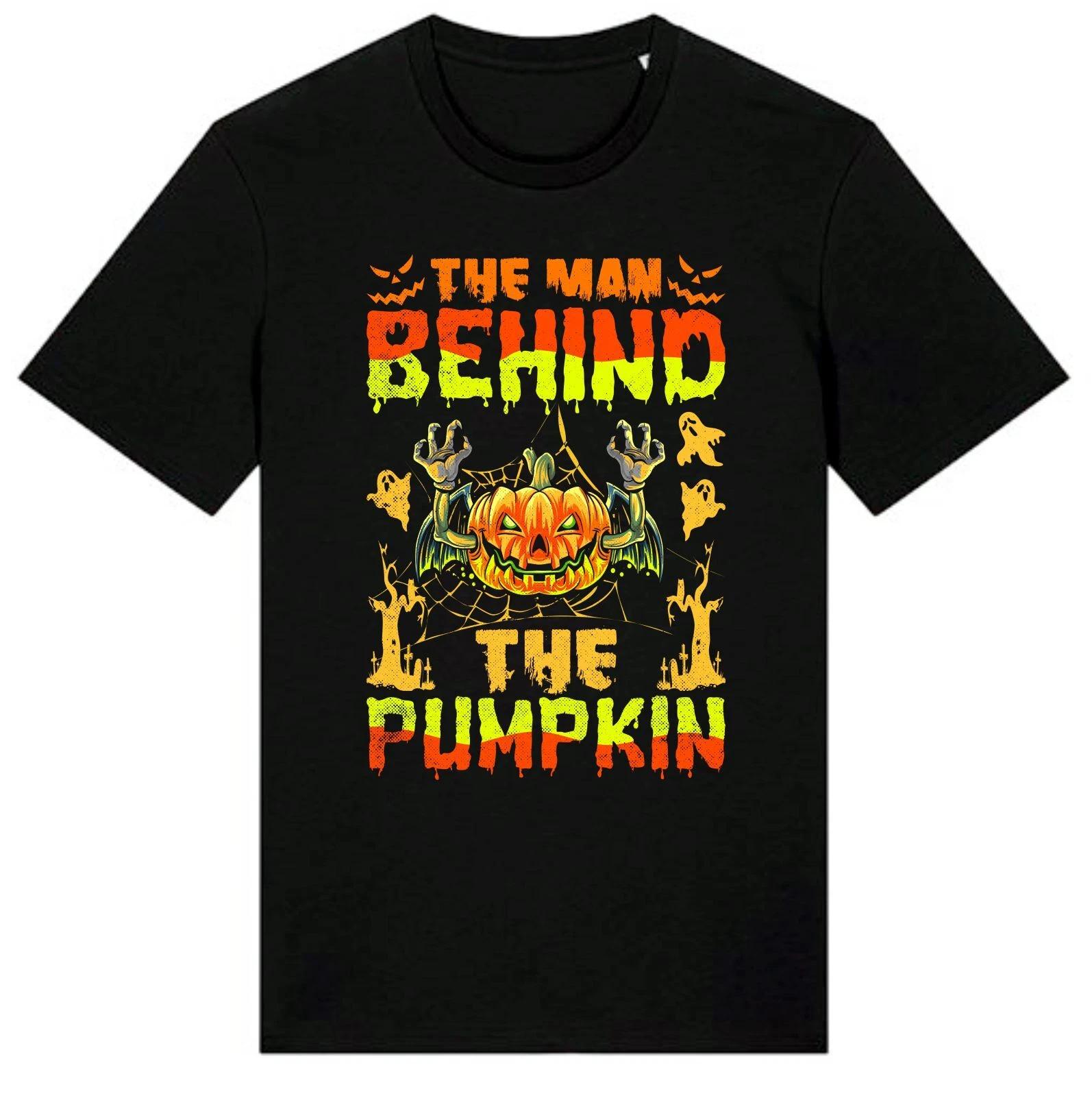 The Man Behind The Pumpkin Halloween T Shirt,Halloween Night Party,Spooky Gift 4XL