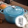 4/12Pcs Silicone Dutch Oven Lid Bumper Clips Easy to Use 3D Designed Silicone Bumper Clip for Enameled Cast Iron Cookware