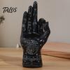 Durable Resin Palm Statue Palmistry Hand Incense Holder, Statue, Decorative Meditation Space Supplies Stick Ancient Mystical Sculpture for Home Table