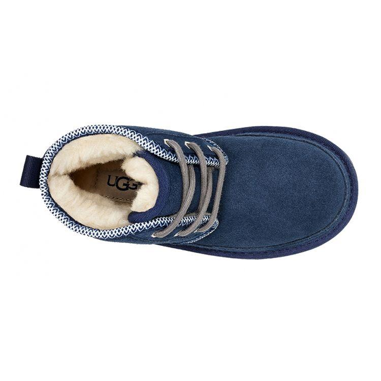 UGG Neumel 2 Tasman Suede Comfortable Warm Ankle Snow Boots Kids Boots Navy-Blue 1094529K-NTSM
