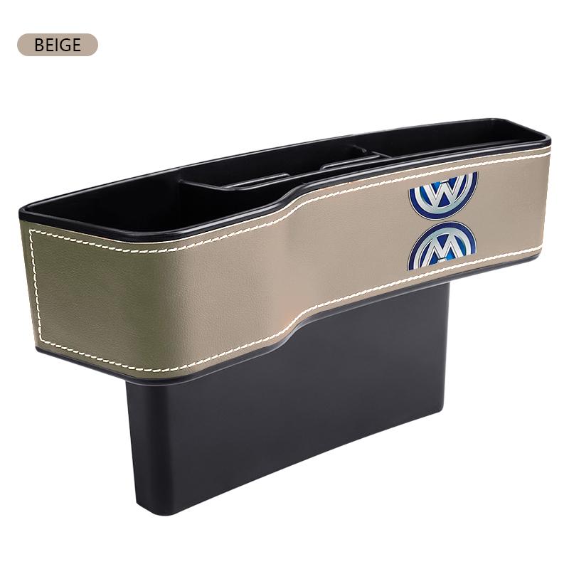 BSB1 VW GTI GOLF Car Crevice Storage Box Seat Gap Slit Seat Gap Slit Seat Organizer For Volkswagen CC R-Line T5 Golf T-ROC R Polo GTD xg2