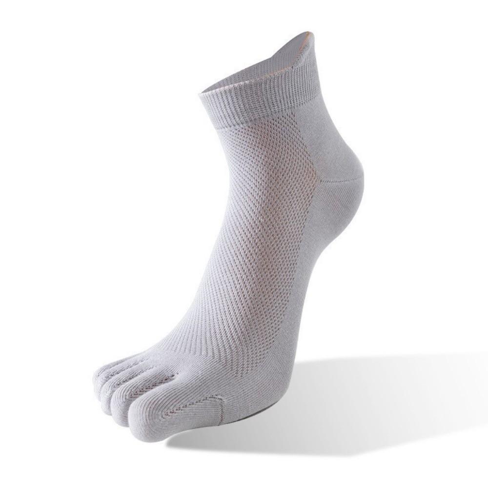 Anti-slip Five Toe Socks Mesh Low Cut Sports Socks Sweat-Absorbing Men's Five Finger Socks Soccer