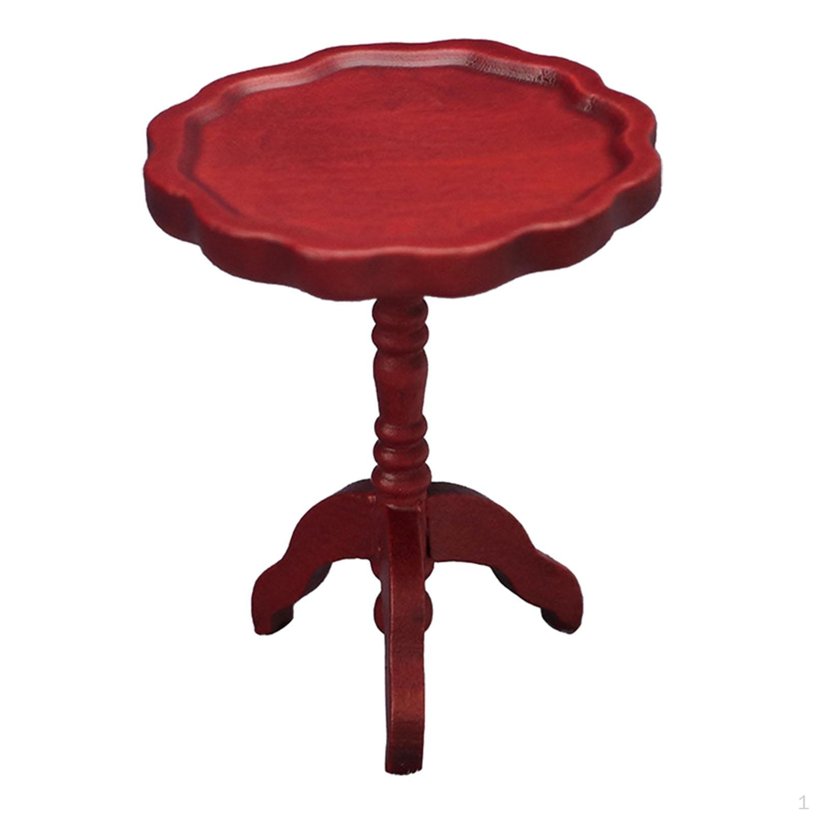 

1:12 Стол для кукольного домика 1/12 Модель стола Мебель Ролевые игры Мини Red