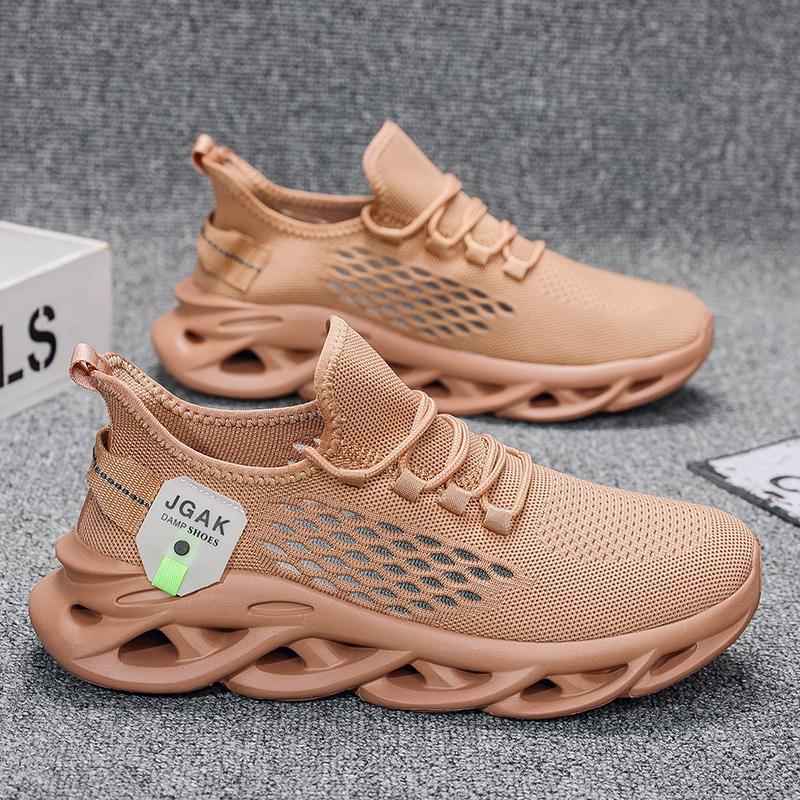 2025 new foreign trade fashion sports shoes sports and leisure shoes men's shoes twist sole extra large size breathable mesh shoes