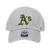 Oakland Athletics Storm Logo Free Size Cleanup Cap, Gray, Size, 47, Men's/Women's, MLB, Hat, Unisex, Low-Profile Cap, B-RGW18GWS-SMB