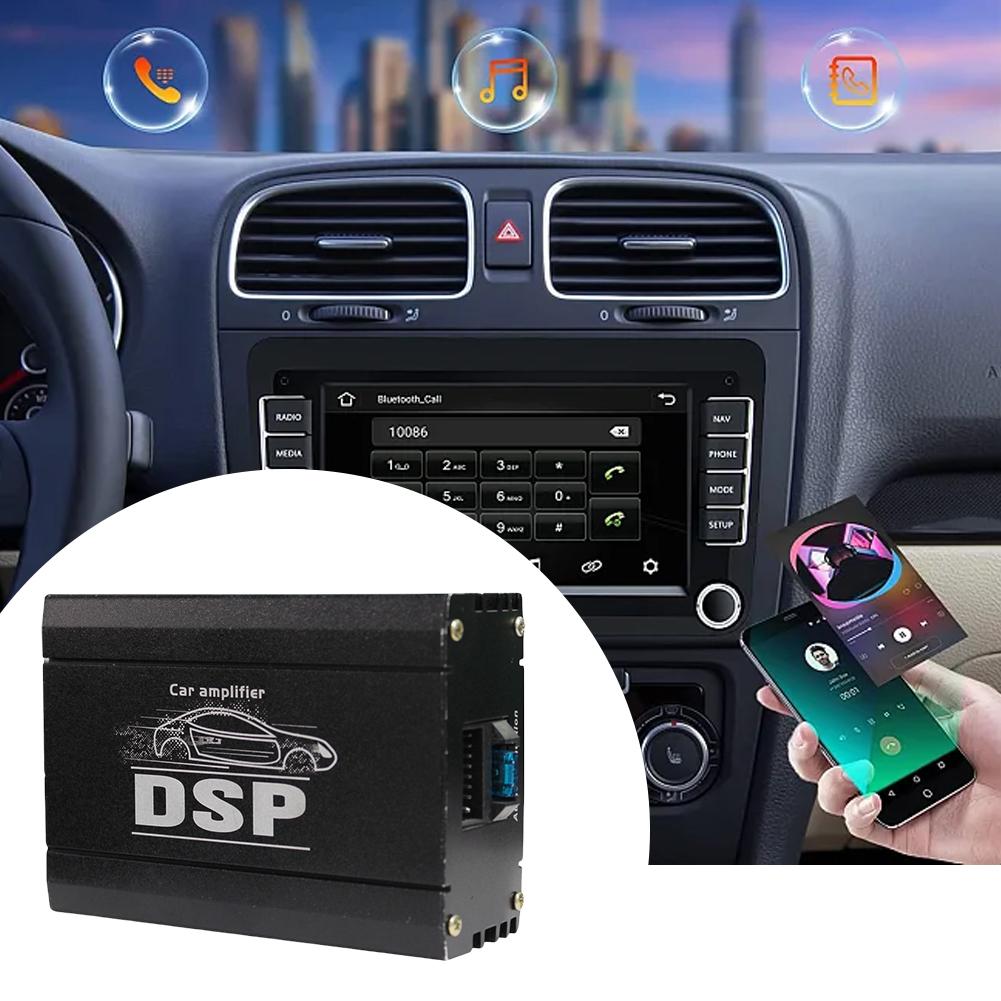 Car DSP Digital Audio Processor 4 Channel Audio Digital Sound Processor Car DSP Amplifier for Car Audio Enhancement
