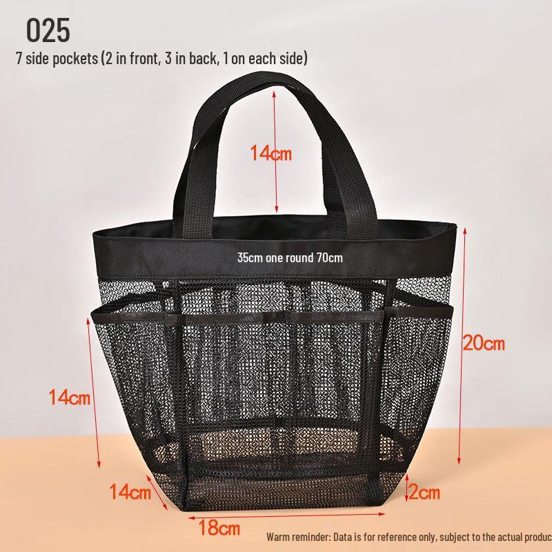 Portable Multi-Pocket Mesh Beach and Travel Bag