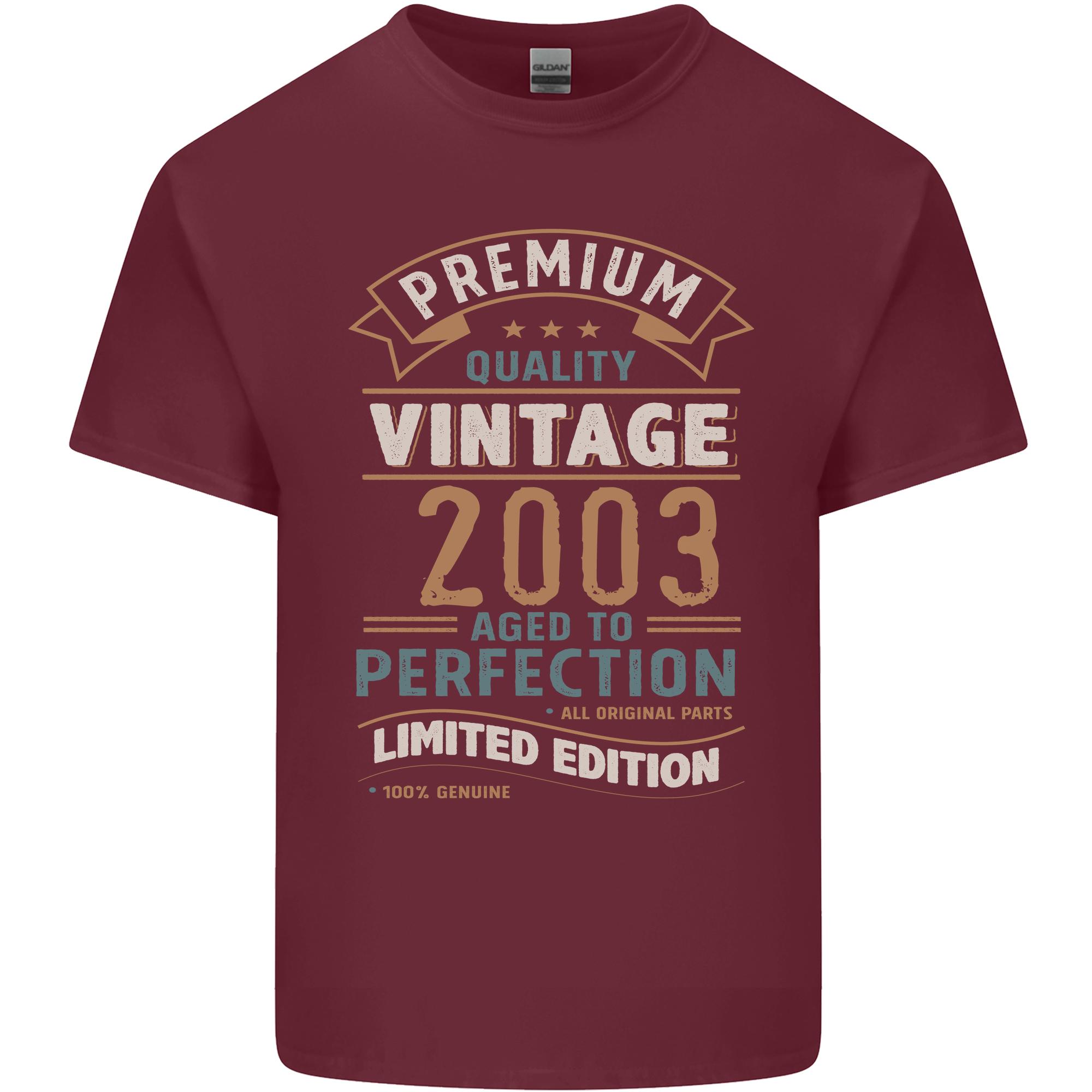 Premium Vintage 23rd Birthday 2003 Unisexs Light Cotton TShirt S