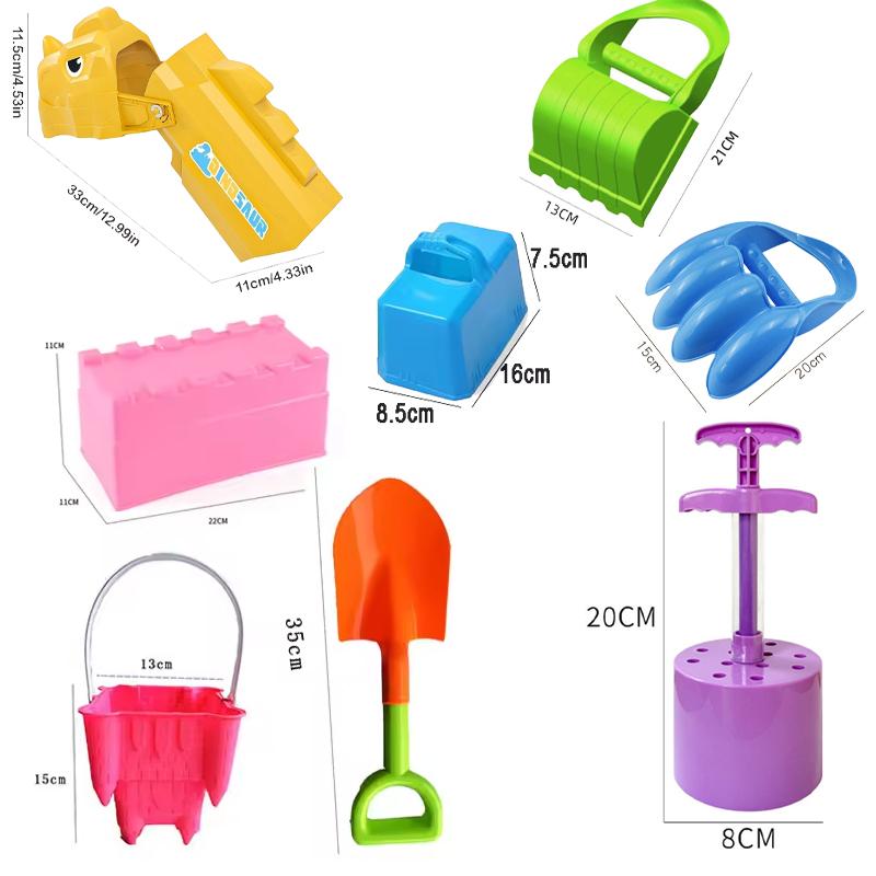 Moldes para Caixa de Areia Infantil Brinquedos de Praia Pá Castelo Construindo Paredes de Tijolo de Areia Molde Diversão de Verão Ao Ar Livre Brincadeiras na Beira-Mar Brinquedos de Areia e Água Neve