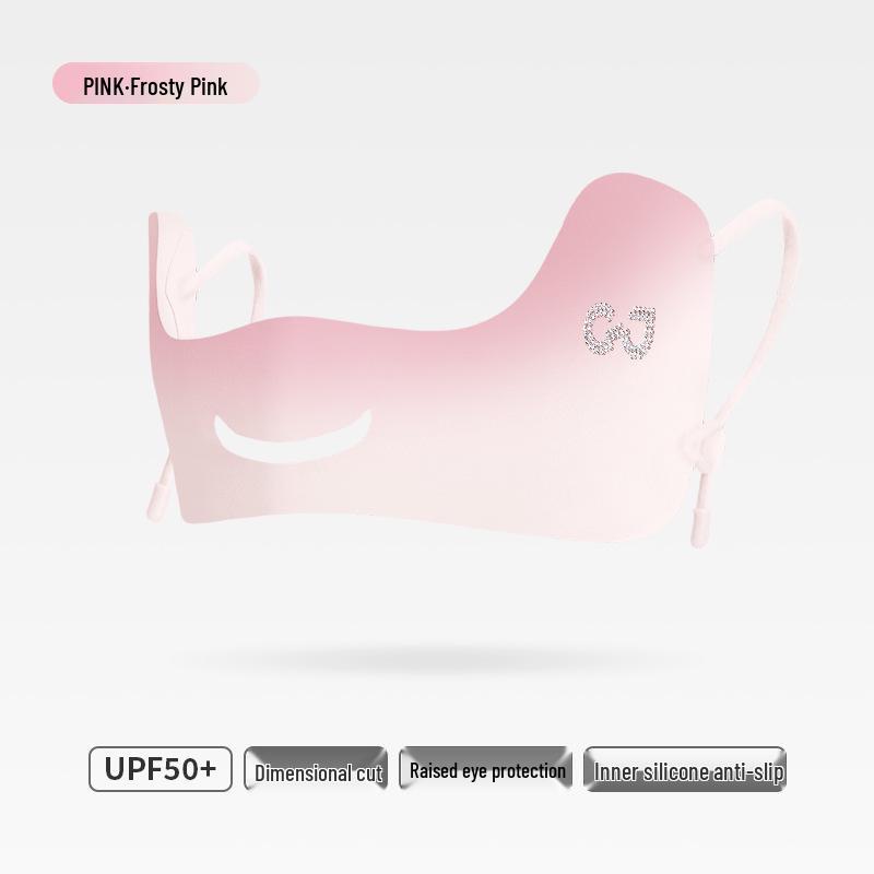 Seamless Butterfly Mask: Women's 24x Sun Protection with Breathable Ice Silk & UV Shield for Eye Corners & Nose