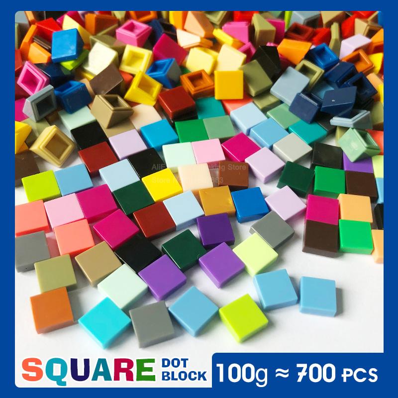 Children's Small Building Blocks 1/4 Circle Tile NEW 1x1 Dot Shaped Bulk Building Block Kids Educational Toy Sets 700-8800PCS