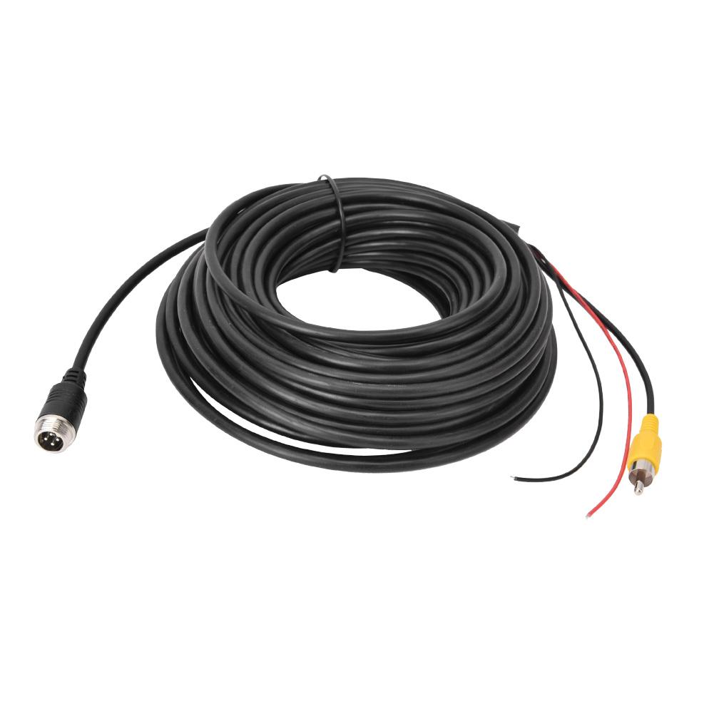 Male Connector Cable Line for Car Vehicle Rear View Backup Reversing Camera Monitor (15m)