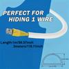 1PC 1/3meters Cable Sleeve Arc Floor Cord Cover Self Adhesive Cable Protector Anti Extrusion Wiring Duct for Home Outdoor Wire O