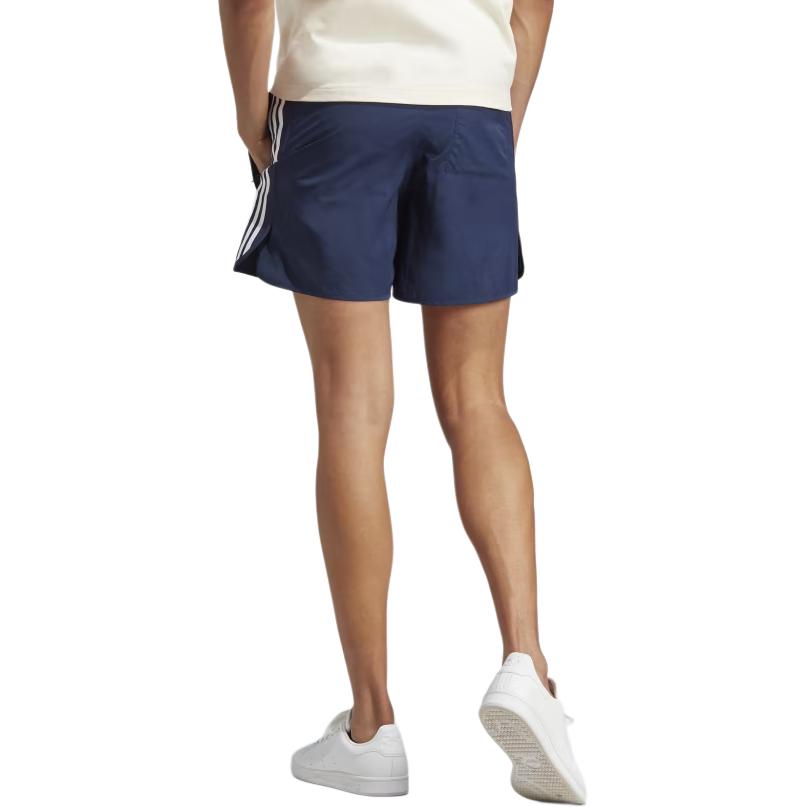 adidas Originals Trefoil Logo Embroidered Casual Shorts Men Bottoms Navy IB9952