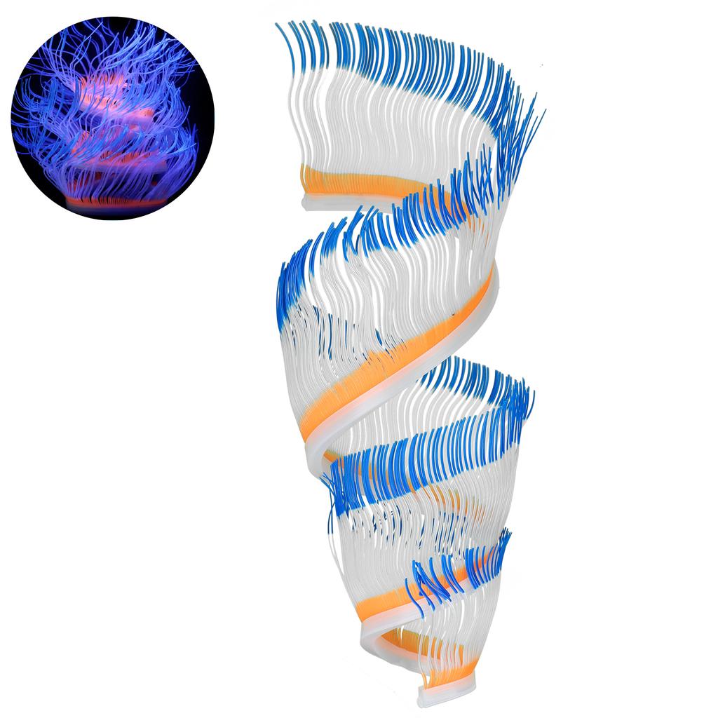 Artificial Anemone Coral Silicone Simulation Water Plant Aquarium Fish Tank Decoration M