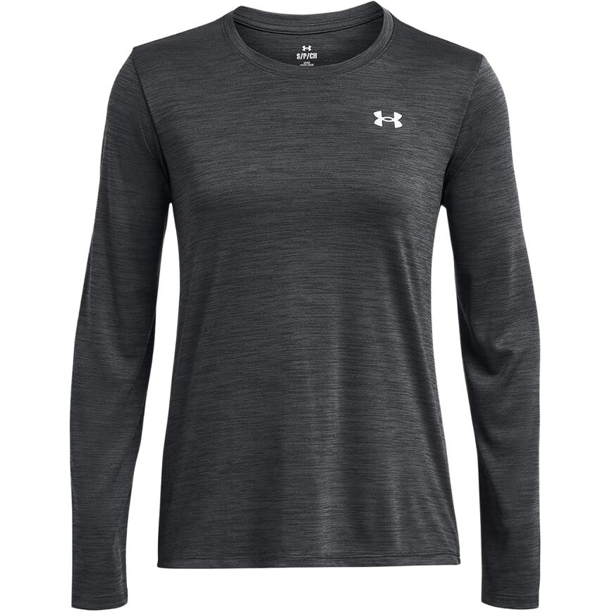 Under Armour Pullover Training Crew Neck Long Sleeve T-Shirt Women tops 1384245-001 S