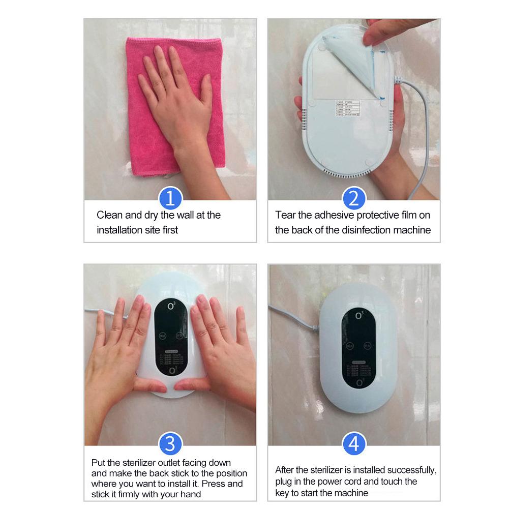Air Purifier Ozone Odor Removal Ionizer Generator for Bathroom Bedroom Kitchen CN