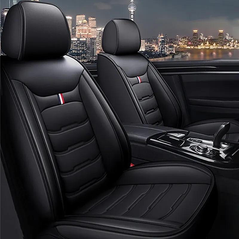 All Inclusive Seat Cover Full Leather Car Seat Protector Cushion Single Driver And Passenger All Season Universal  Accessories