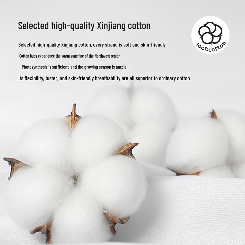 Muji Style 100% Xinjiang Cotton Pillowcase Pair