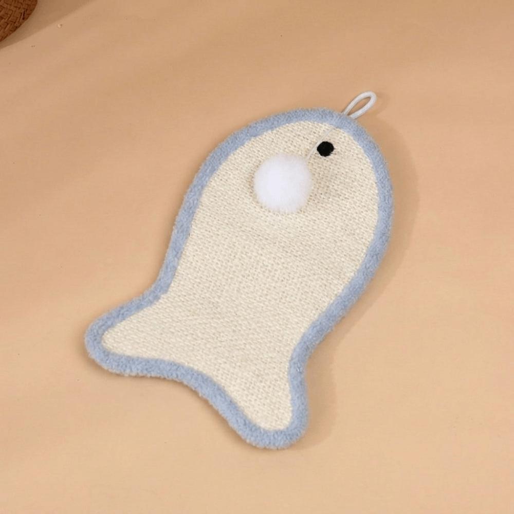 Non-Shedding Fish Shape Cat Scratcher Pad Hanging Scratching Board Cat Scratch Mat Cat Exercise синий