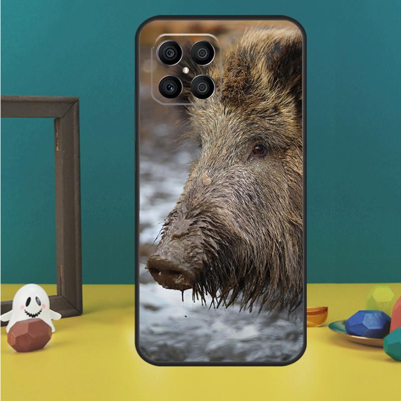 Wild Boar Pig Brown Case For Honor X9a X8a X8b X9b X9c X8 X9 50 70 90 Lite Honor 200 Lite Magic 7 5 6 Pro Cover
