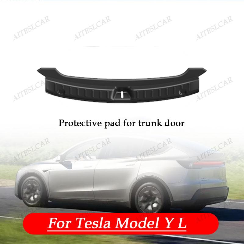 For Tesla Model Y L Whole TPE Floor Mats Four Seasons Waterproof Anti-Slip Mat Foot Pads Model YL Rear Trunk Mat Car Accessorie