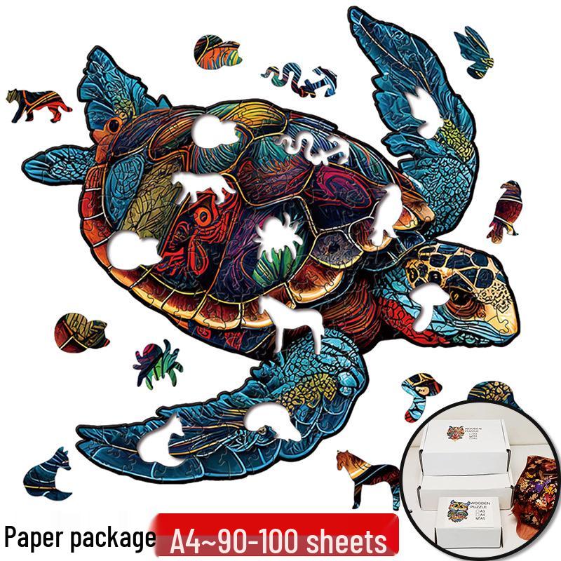 Irregular Animal Dog Penguin Wooden Puzzle in Stock