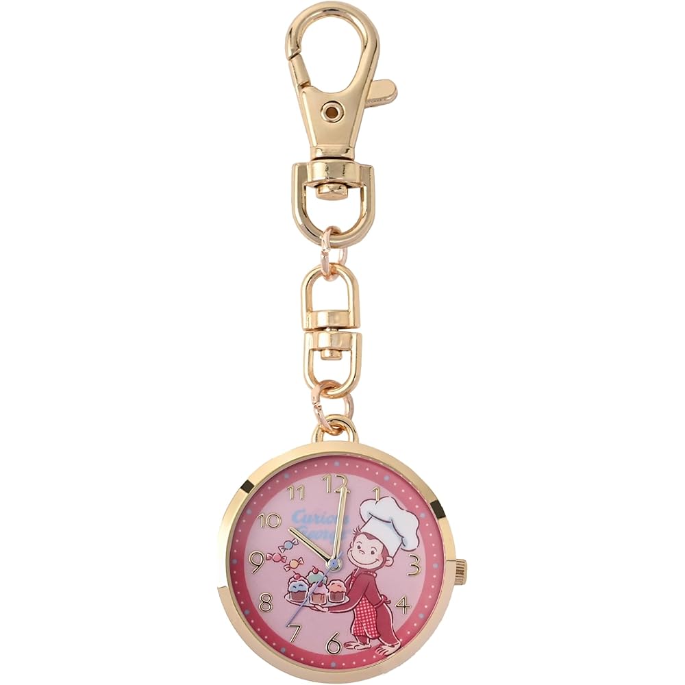 Fieldwork Curious George Nurse Watch Analog Carabiner for Women and Kids GG002-4