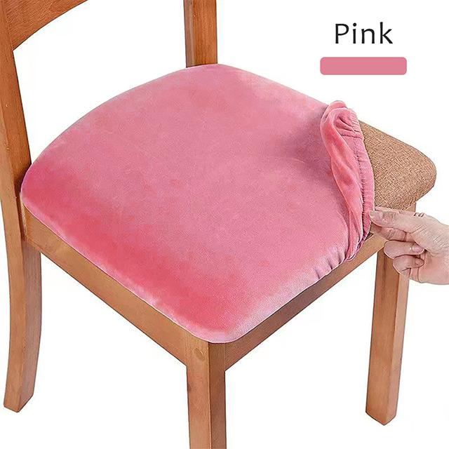 Sametový potah na sedák Potah na jídelní židli Protiskluzový chránič židlí Potah Polyester Snadno se hodí do kanceláře Kuchyň Banket Party