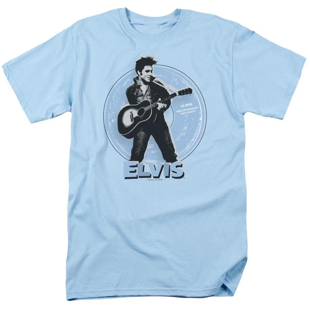 Elvis Presley - 45 Rpm - Unisex Short Sleeve Children s T-shirt - Blue 100