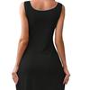 Women's Sleeveless Pajama Dress with Bow & Pleats