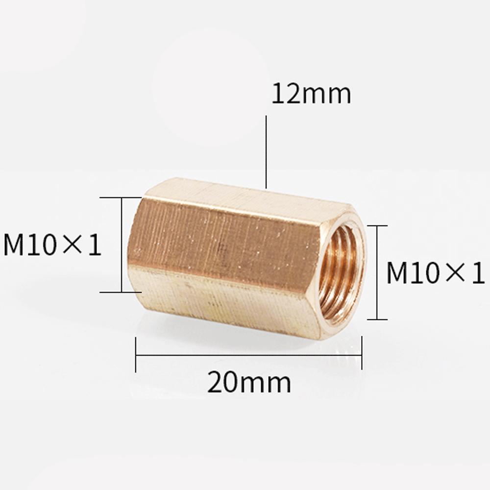 M3  M4 M5 M6 M8 M10 M12 M14 M22 Metric Female Brass Hex Rod Coupler Pipe Fitting Connector Adapter Water Gas Oil