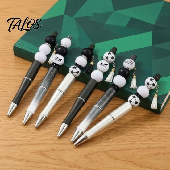 Creative Pen Making Crafts Beaded Ballpoint Kit, with Sports Beads DIY Craft Kits for Kids 8 And Up Writing Stationery, Football Fans Students Gift