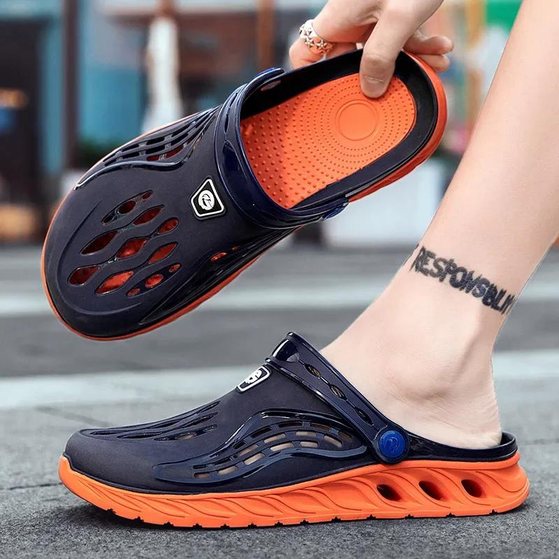 Fashion 2025 Summer Beach Sandals Non-Slip Breathable Men's EVA Clogs Sandals Trendy Garden Holes Shoes Men Flip Flops Botas Para Hombre