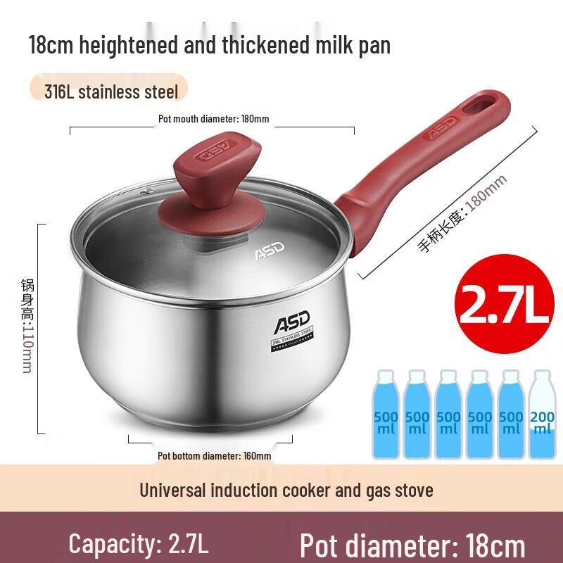 ASD 316L Stainless Steel Milk Pan