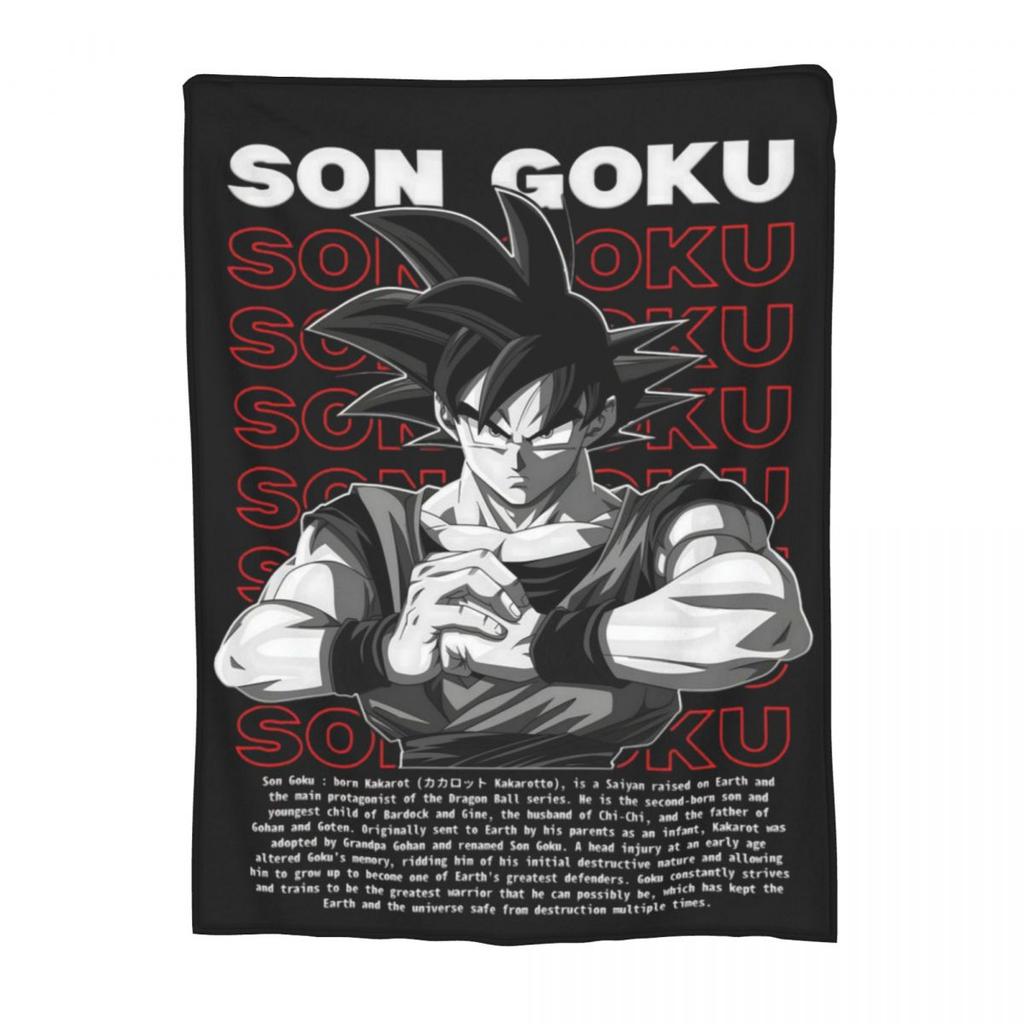 Summer New Dragon Ball 80'S Hero Flannel Comfortable And Soft Throw Blanket Blanket For Home Outdoor Soft Plush Thin Quilt
