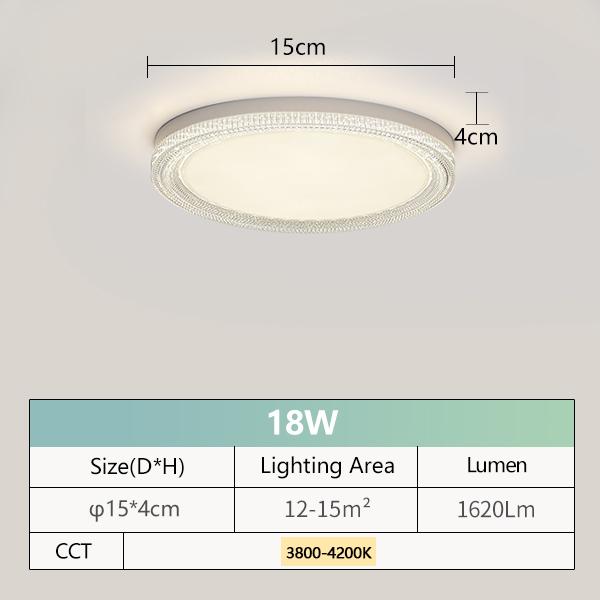 

MARPOU ультратонкий круглый светодиодный потолочный светильник современный потолочный светильник для украшения дома светодиодные светильники для комнаты AC 85-265V имитация кристалла Neutral Light