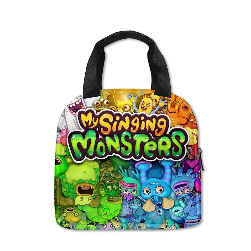 Cute My Singing Monsters Lunch Tote For Elementary School Children