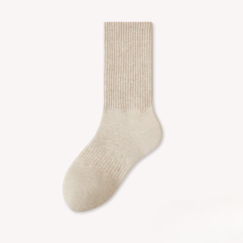 Antibacterial Socks - Men's Pure Cotton, Bone-free Mid-calf Socks, Sweat-absorbent, Breathable, Durable, and Anti-loosening.