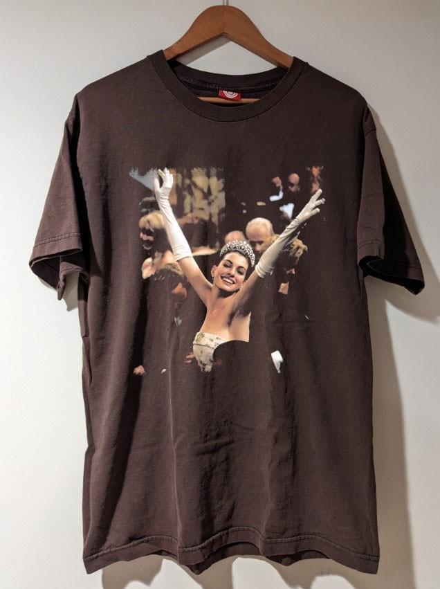 Vtg Anne Hathaway Princess Diaries dark chocolate t-shirt QT8169 Unisex T-Shirt S