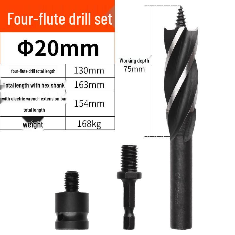 Electric Drill Bit Extension for Woodworking and Hole Saw