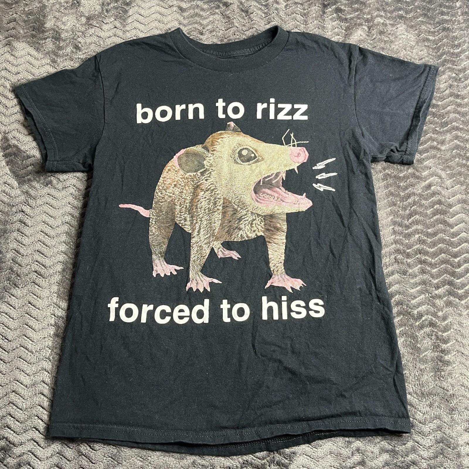 Forced To Hiss Possum T-Shirt By Goodie Two Sleeves Size S M