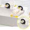 Drain Storage Rack Cute Ceramic Penguin Shape Soap Box Portable Cartoon Soap Dish Multifunction Thickened Soap Holder Wash Basin