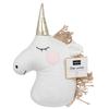 Les Trésors De Lily [Q3218] - Peluche Cale porte 'Licorne My Unicorn' blanc doré - 25. 5x19x11 cm