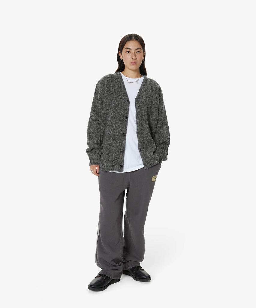 Thisisneverthat Hairy Knit Cardigan Charcoal