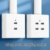 USB Wall Socket Charger Panel 2 Port/4 Port Quick Charging Wall Panel for Smartphones Tablets and More 86x86mm