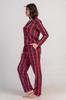 Women's Cotton Pajamas Long Pants Collar M Vienetta Button-up