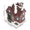 Resin Christmas Village House Hand Painted LED Lighted Christmas House Landscaping Warm Ambient Fine Details for Home Decor