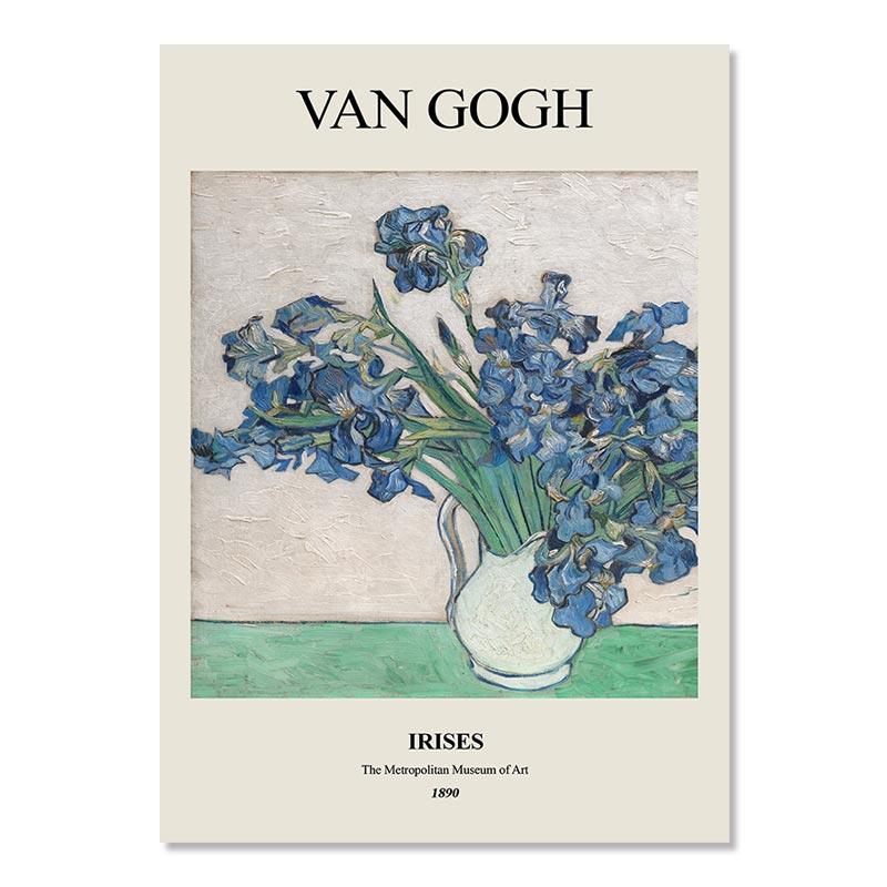 Винтажные розы ирисы Матисс Яёи Кусама плакаты на скандинавскую тему и настенные картины, принты, настенная живопись на холсте для декора гостиной 21x30cm No Frame